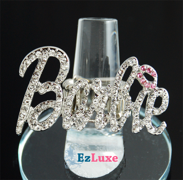 Iced Out NICKI MINAJ Barbie letter women Hip Hop RING  