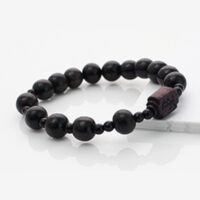 Ebony Wood Beads Bracelet