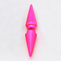 Long Double Cone Front & Back Earring - one piece