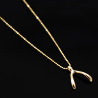 Wishbone Necklace - STERLING SILVER