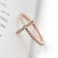 Elle's Sideways Cross Ring - STERLING SILVER