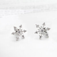 Mini Snow Flake Earrings