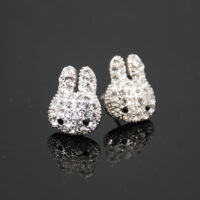 CZ Rabbit Earrings