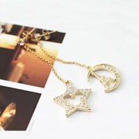 Star & Moon World Earrings