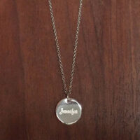 Personalized Simple Disc Necklace