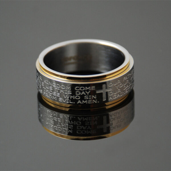 Lord's Prayer Spinner Ring