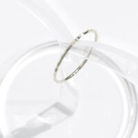 Thin Faceted Stack Ring